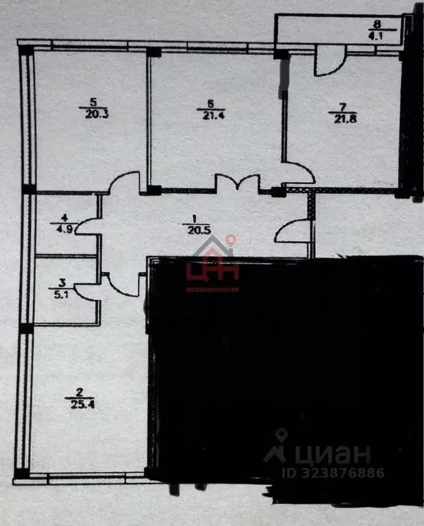 3-к кв. Ставропольский край, Ессентуки Октябрьская ул., 337/3 (119.4 ... - Фото 2