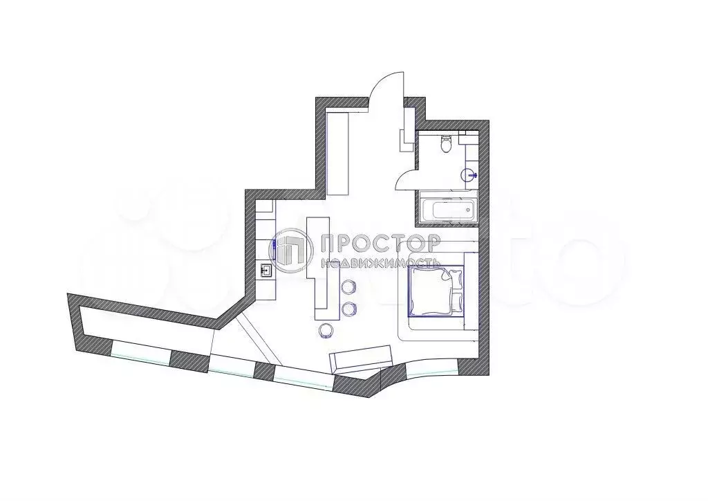 2-к. квартира, 70 м, 31/39 эт. - Фото 1