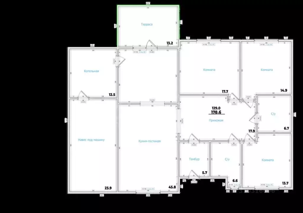 Дом в Воронежская область, Рамонский район, Айдаровское с/пос, с. ... - Фото 2