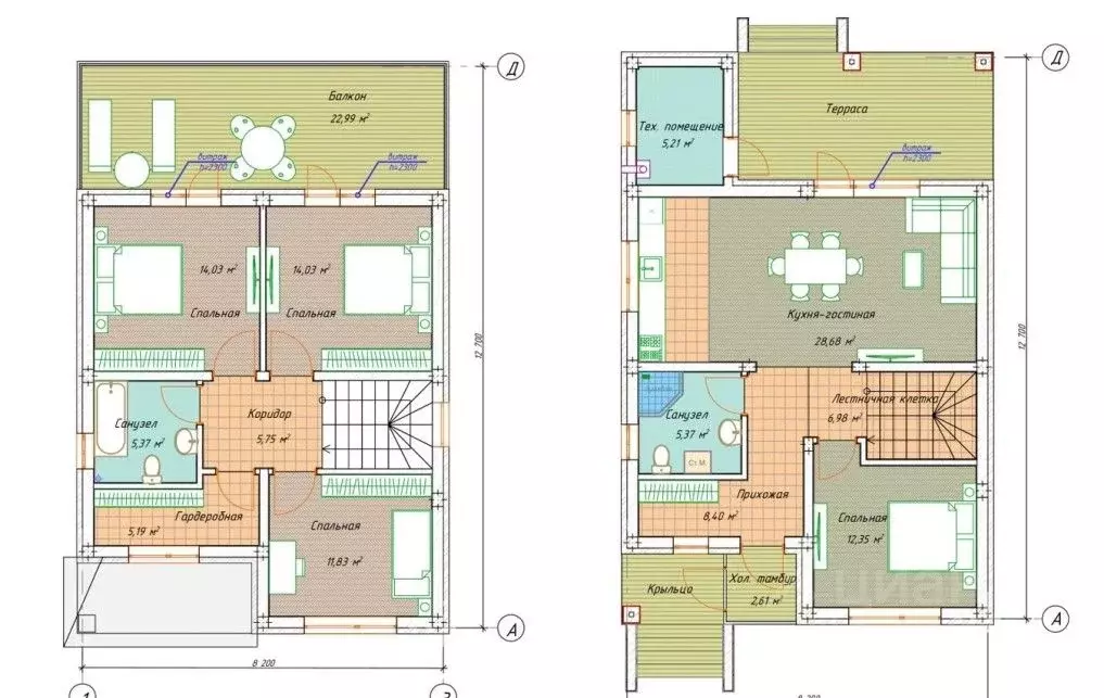 Коттедж в Краснодарский край, Темрюкский район, Голубицкое с/пос, ... - Фото 2