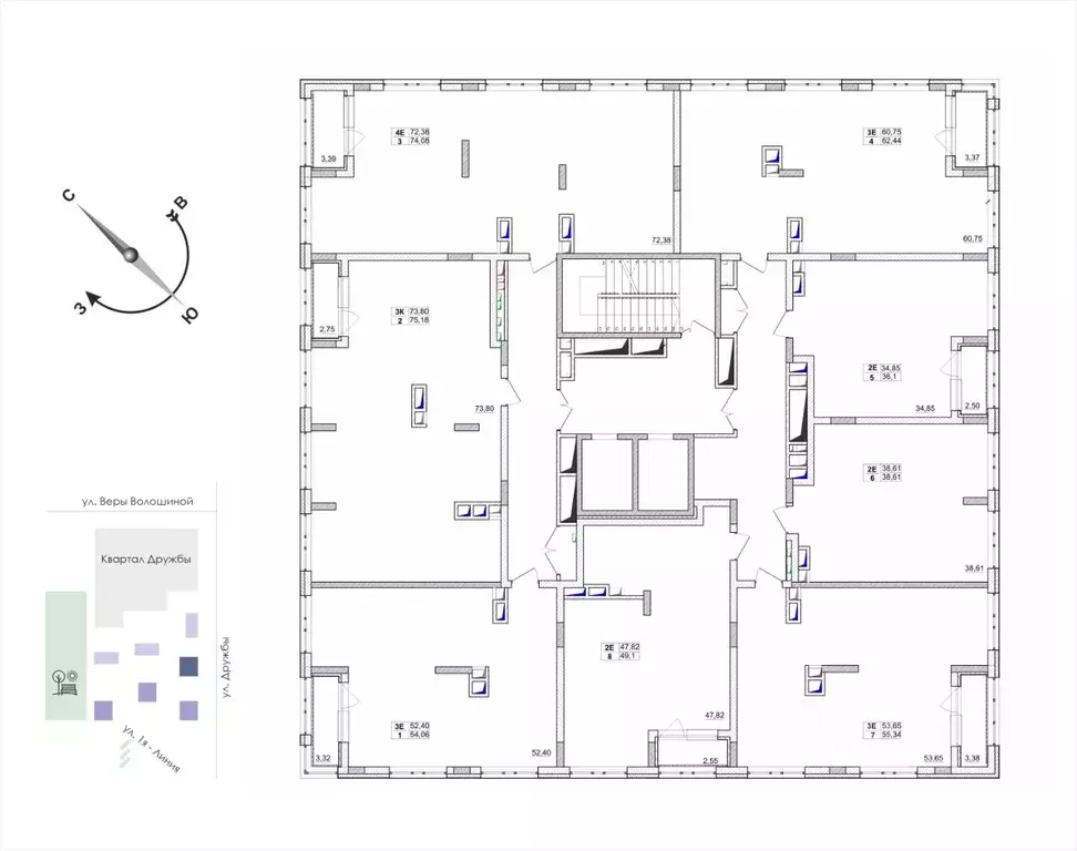 2-к кв. Кемеровская область, Кемерово ул. Дружбы, 10 (38.61 м) - Фото 2