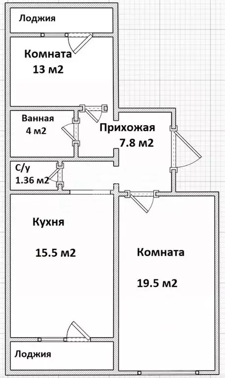 2-к кв. Краснодарский край, Краснодар ул. Героя Владислава Посадского ... - Фото 1