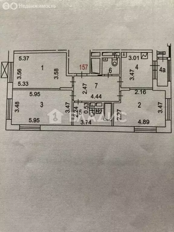 3-комнатная квартира: Москва, Русаковская улица, 2 (87.6 м) - Фото 1