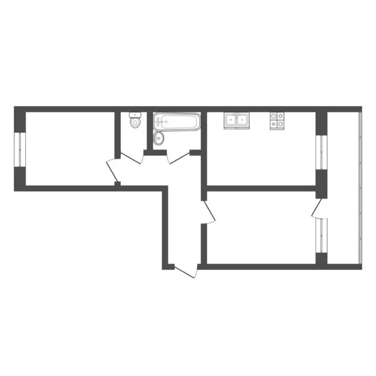 2-к кв. Тюменская область, Тюмень ул. Шиллера, 46к2 (51.0 м) - Фото 2