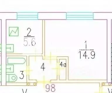 1-к кв. Москва Елецкая ул., 10к1 (27.5 м) - Фото 2