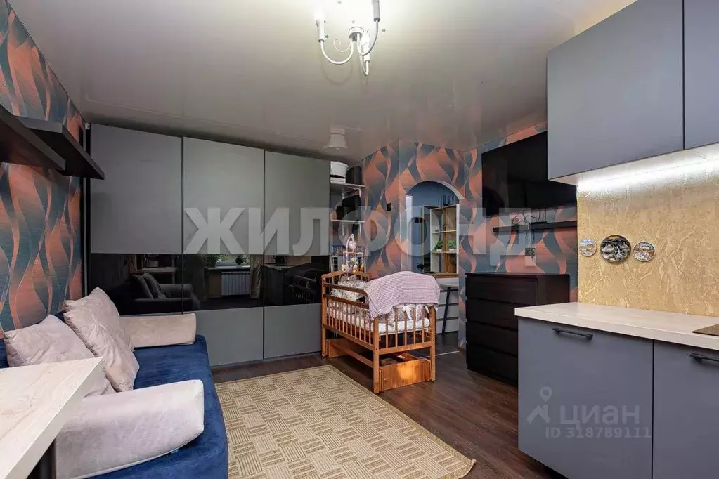 1-к кв. Новосибирская область, Новосибирск ул. Некрасова, 59 (30.4 м) - Фото 0