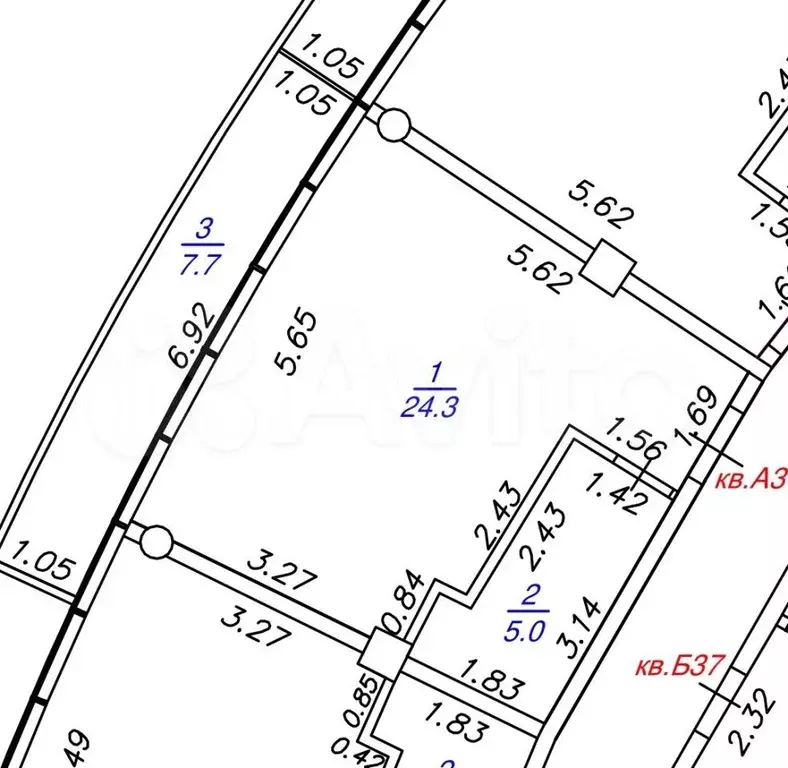 Квартира-студия, 36,6 м, 2/14 эт. - Фото 0