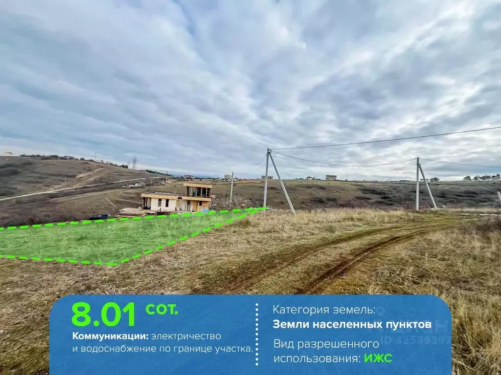 Участок в Крым, Симферопольский район, Перовское с/пос, с. Украинка ... - Фото 2