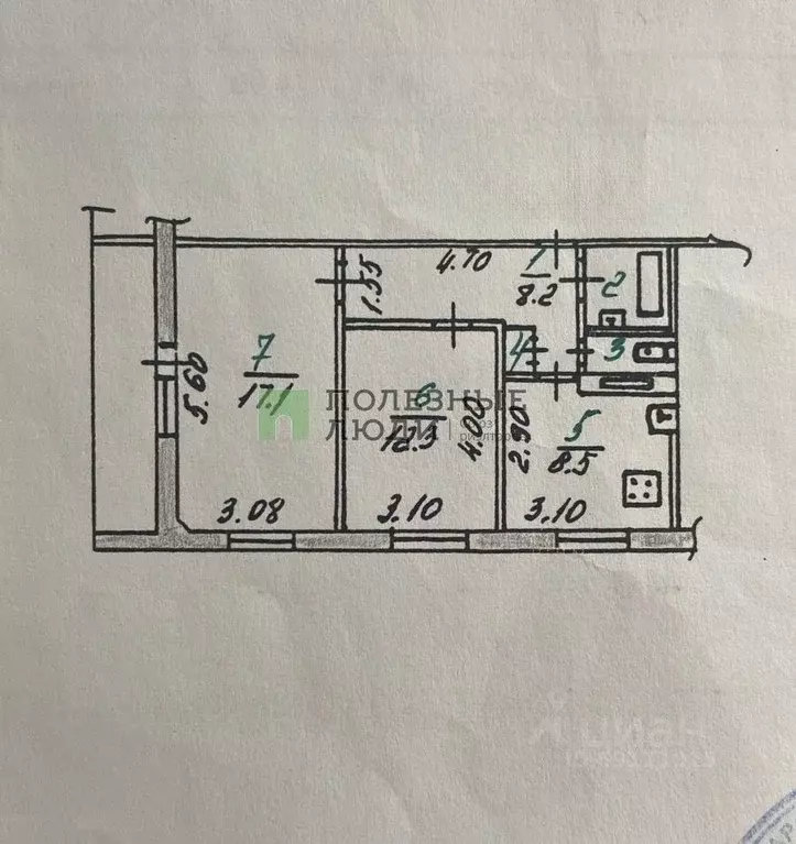 2-к кв. Орловская область, Орел ул. Гагарина, 51 (54.2 м) - Фото 1