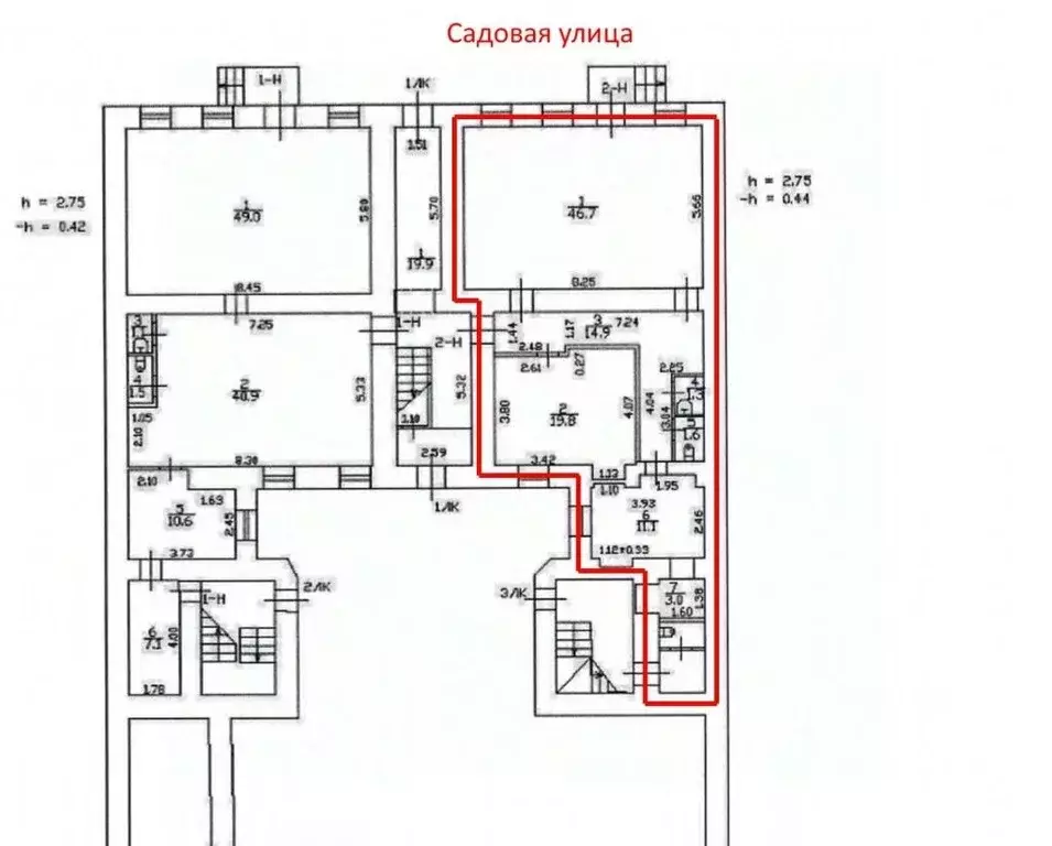 Помещение свободного назначения в Санкт-Петербург Садовая ул., 102 (98 ... - Фото 2