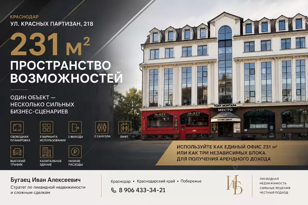 Помещение свободного назначения в Краснодарский край, Краснодар ул. ... - Фото 1