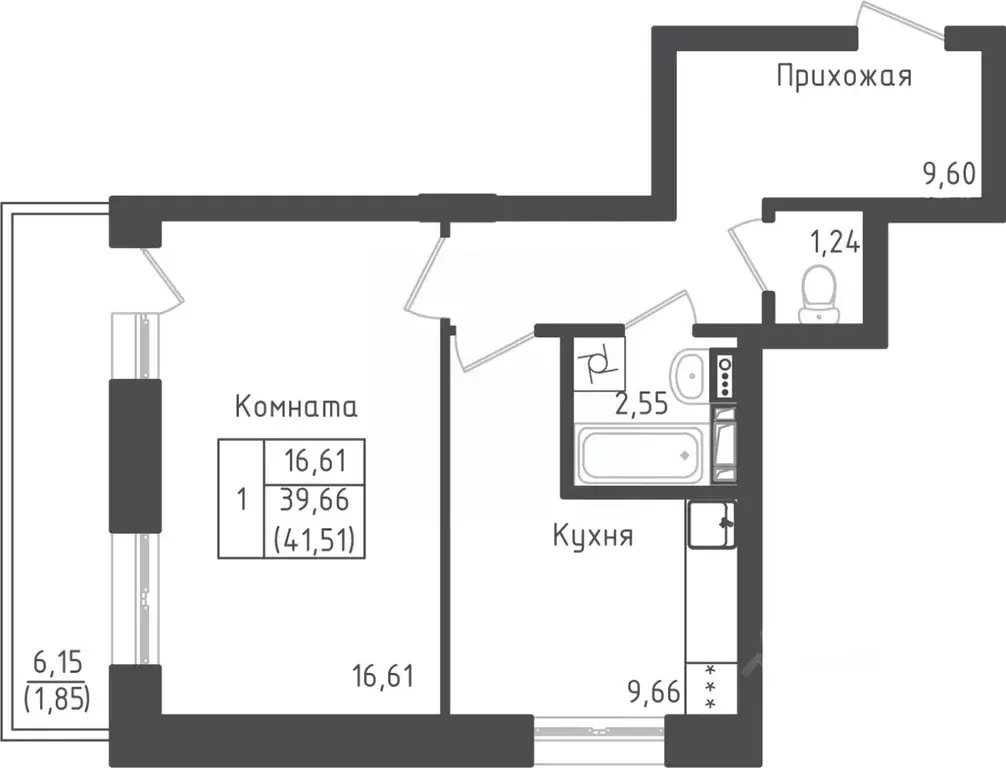 1-к кв. Московская область, Дмитровский городской округ, д. Рыбаки ... - Фото 0