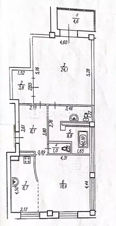2-к кв. Башкортостан, Уфа ул. Рихарда Зорге, 70 (74.1 м) - Фото 2