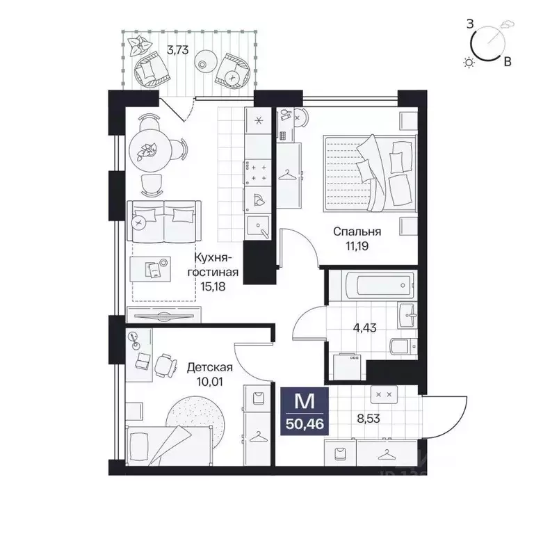 2-к кв. Волгоградская область, Волгоград просп. Имени В.И. Ленина, 59Г ... - Фото 1
