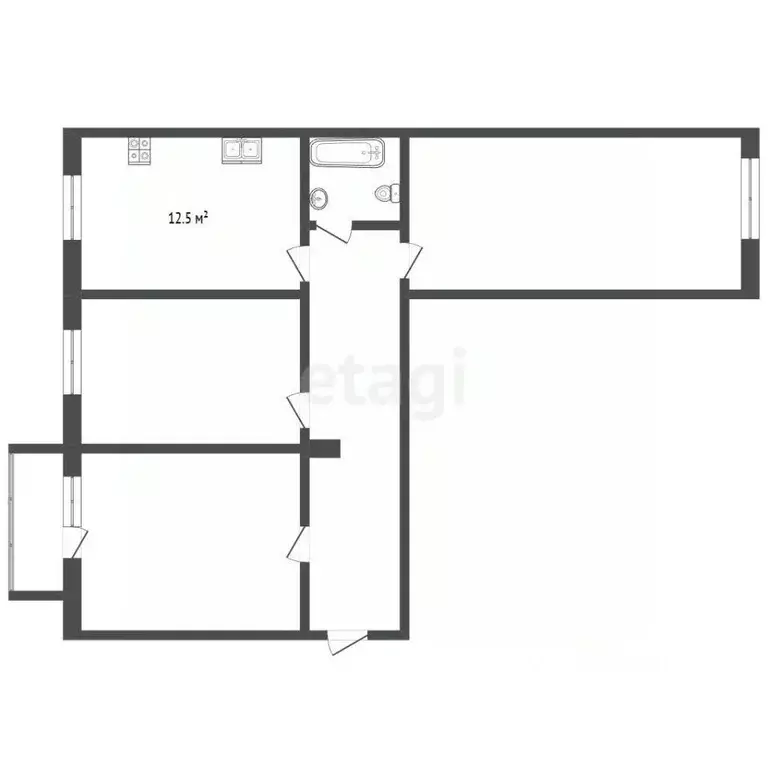 3-к кв. Мордовия, Саранск ул. Фурманова, 17А (94.0 м) - Фото 2