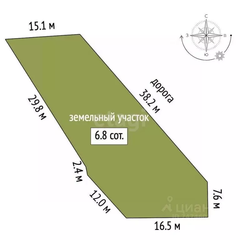 Участок в Крым, Черноморский район, с. Новосельское, Волна СНТ ул. ... - Фото 1