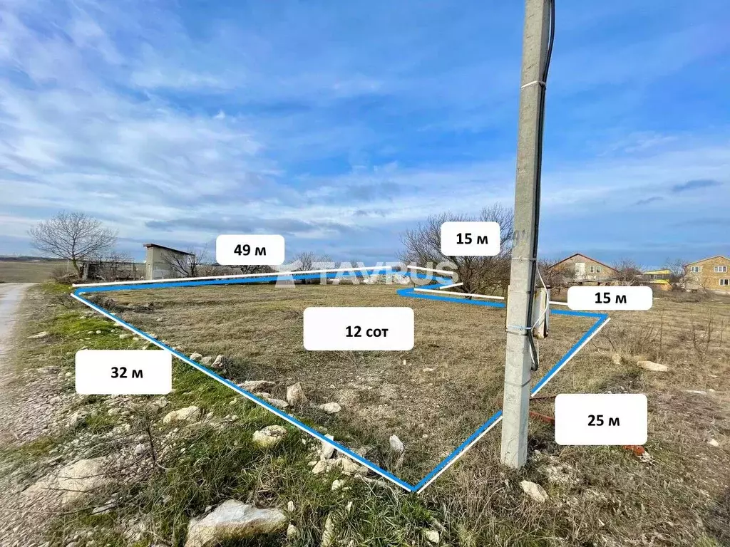 Участок в Крым, Симферопольский район, Трудовское с/пос, Минерал СНТ ... - Фото 1