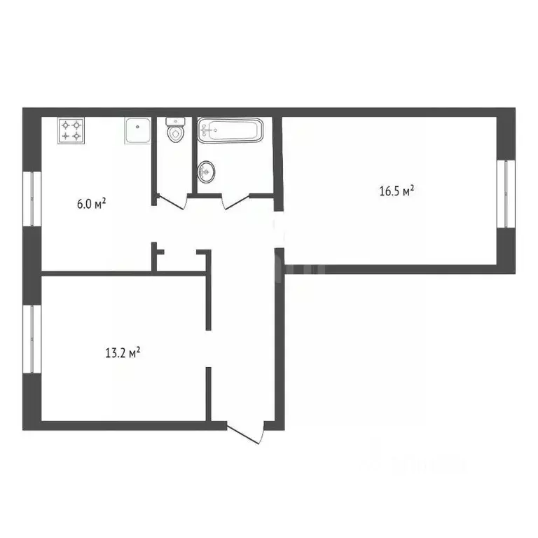 2-к кв. Красноярский край, Красноярск имени газеты Красноярский ... - Фото 2