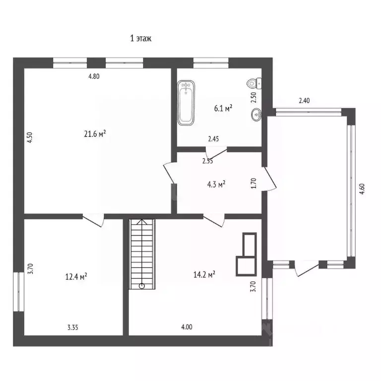 Дом в Воронежская область, Грибановский пгт  (80 м) - Фото 2