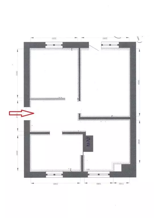 2-комнатная квартира: Архангельск, микрорайон Кегостров, улица КЛДК, ... - Фото 2