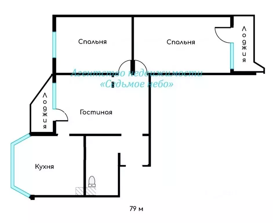 3-к кв. Москва 3-я Мытищинская ул., 3к1 (78.0 м) - Фото 2