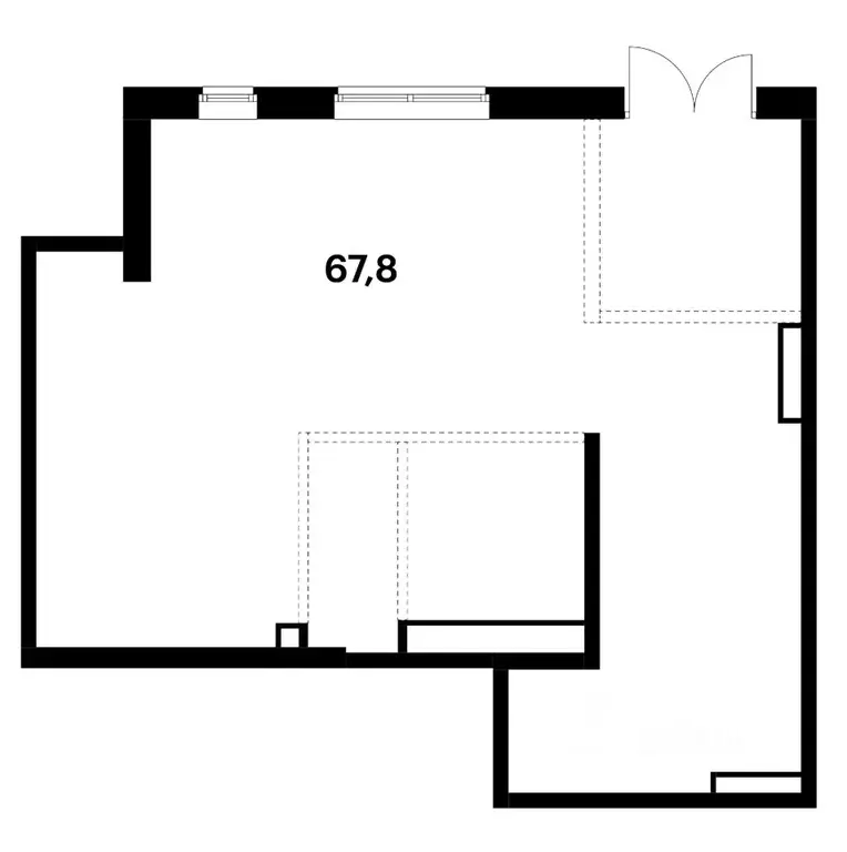 Помещение свободного назначения в Москва Полар жилой комплекс, 1.3 (68 ... - Фото 2