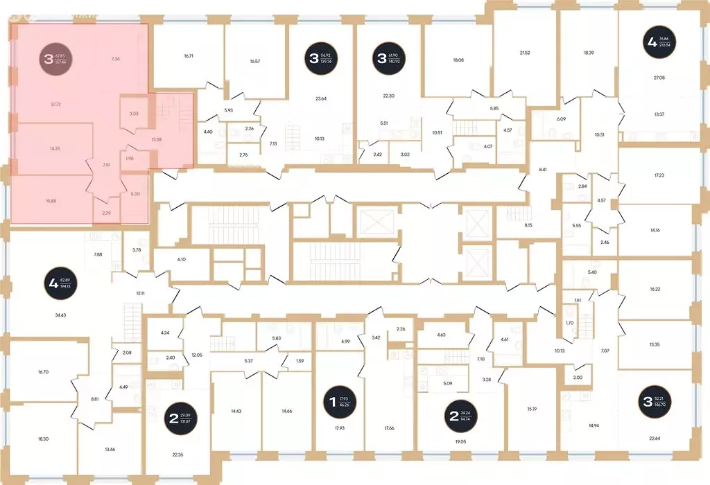 3-комнатная квартира: Уфа, улица Рихарда Зорге, 73/1 (152.4 м) - Фото 1