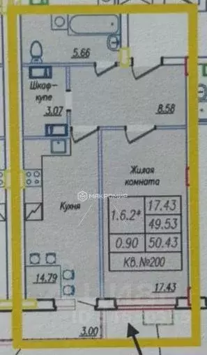 1-к кв. Орловская область, Орел ул. Генерала Родина, 66Ак1 (49.53 м) - Фото 1