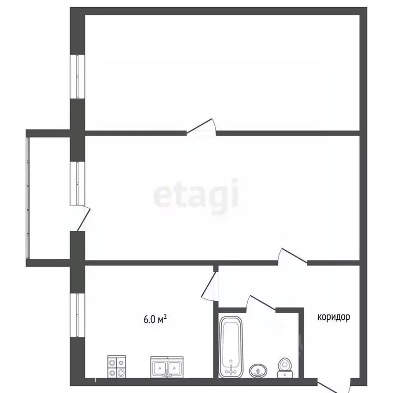 2-к кв. Московская область, Луховицы ул. Жуковского, 9 (44.0 м) - Фото 2
