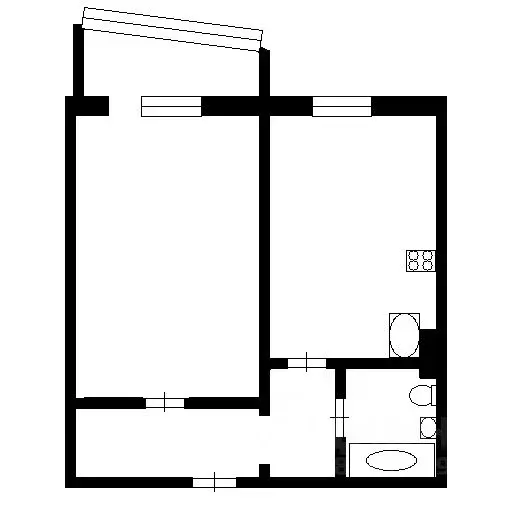 1-к кв. Ханты-Мансийский АО, Сургут ул. Энергетиков, 1/1 (45.0 м) - Фото 1