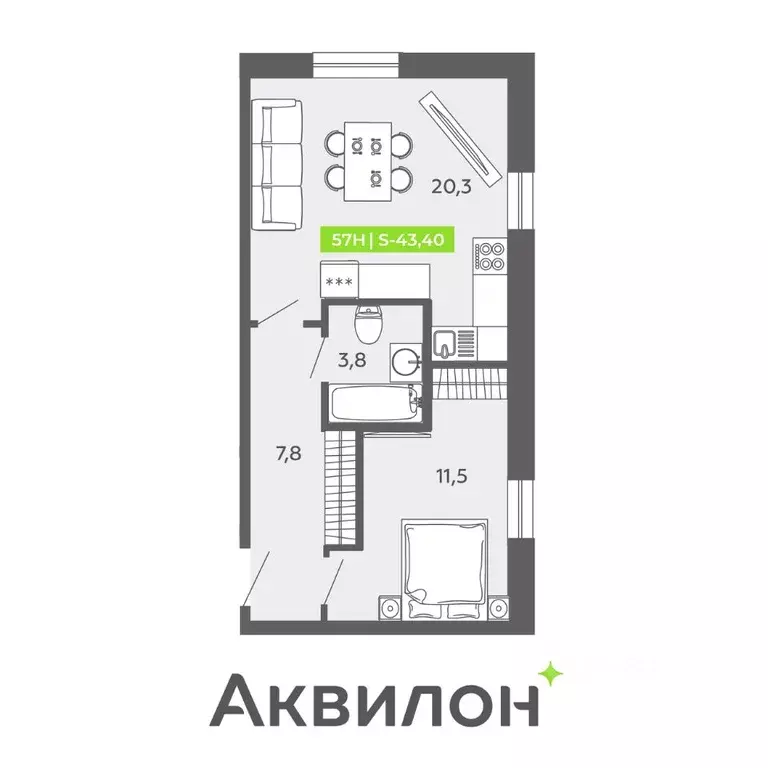 2-к кв. Санкт-Петербург Московский просп., 71к2 (43.4 м) - Фото 0