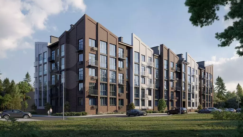 1-к. квартира, 35,1 м, 4/5 эт. - Фото 1