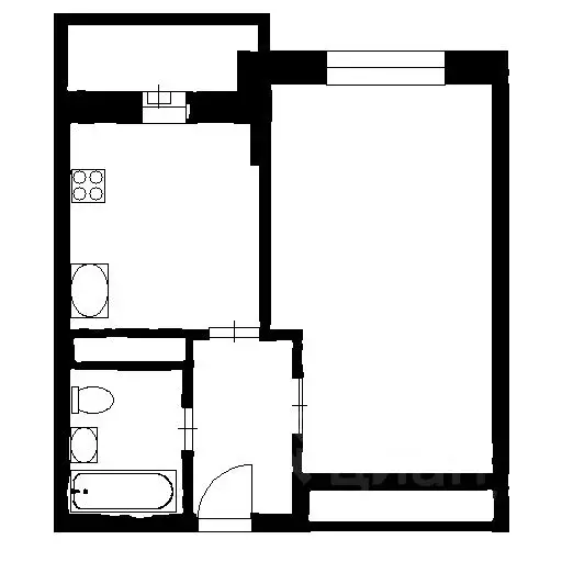 1-к кв. Краснодарский край, Краснодар ул. Им. Героя Яцкова И.В., 1/10 ... - Фото 2