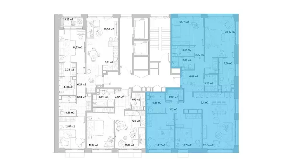 4-комнатная квартира: Ликино, ЖК Мыс (132.24 м) - Фото 2