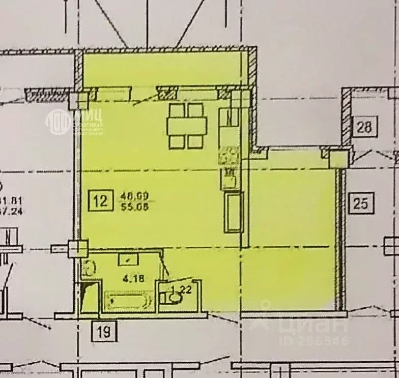 2-к кв. Московская область, Красногорск ул. Молодежная, 3 (50.3 м) - Фото 2