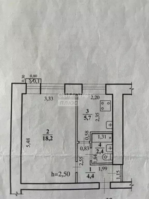 1-к кв. Забайкальский край, Чита ул. Текстильщиков, 3 (30.8 м) - Фото 1