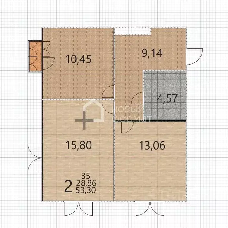 Свободной планировки кв. Московская область, Мытищи Шараповский ... - Фото 1
