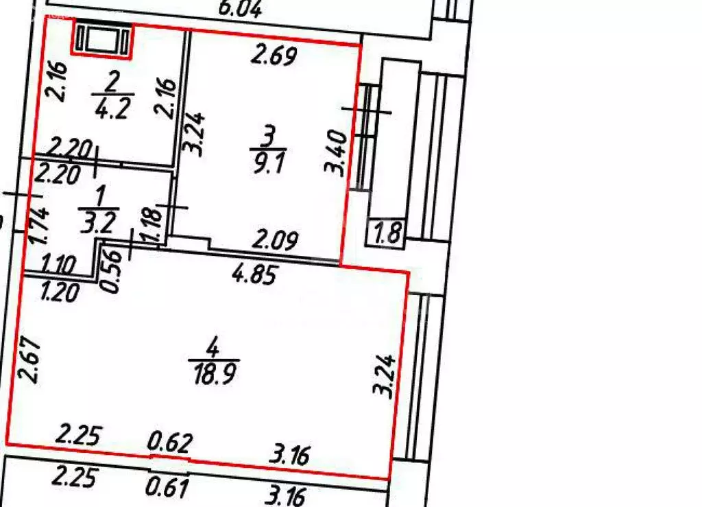 1-комнатная квартира: Санкт-Петербург, улица Челюскина, 8 (35.4 м) - Фото 1