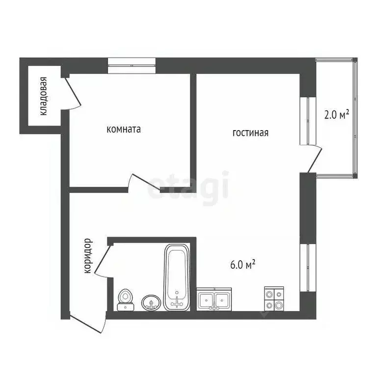 1-к кв. Московская область, Клин городской округ, Решетниково пгт ... - Фото 2