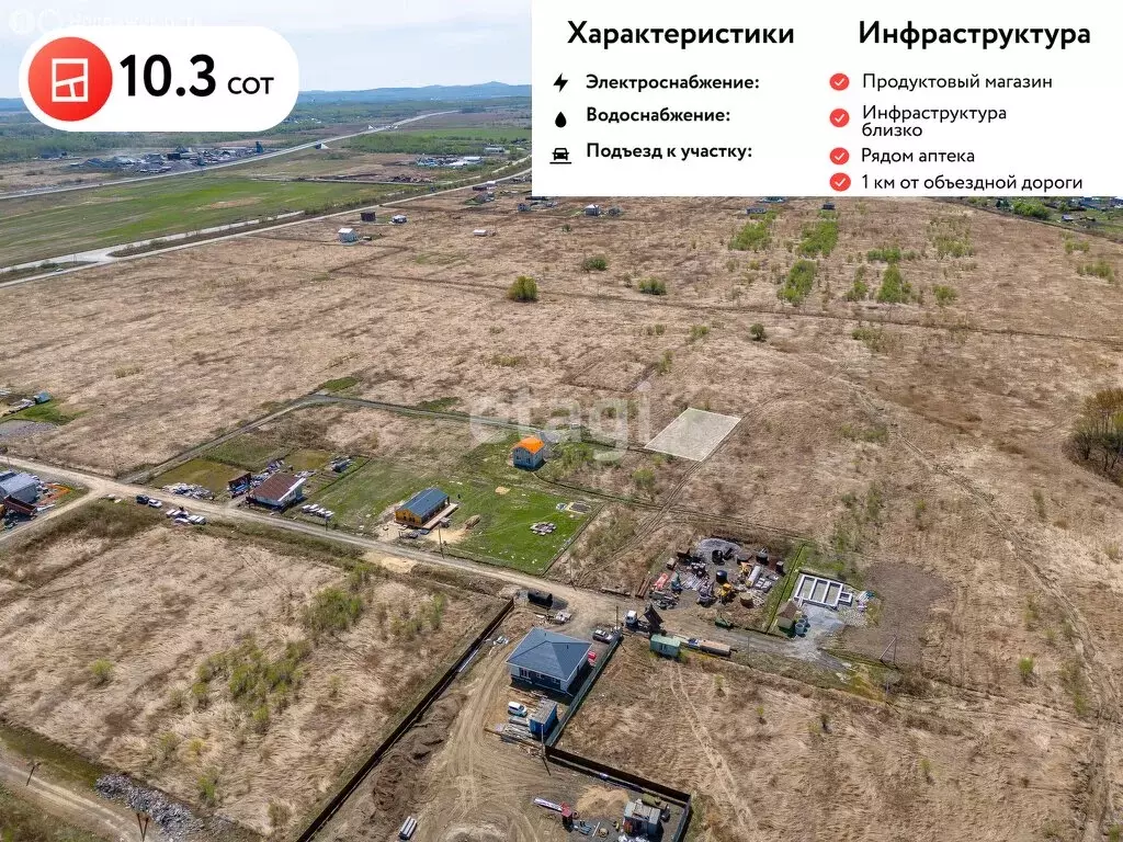 Участок в село Гаровка-1, Жемчужная улица (10.3 м) - Фото 1