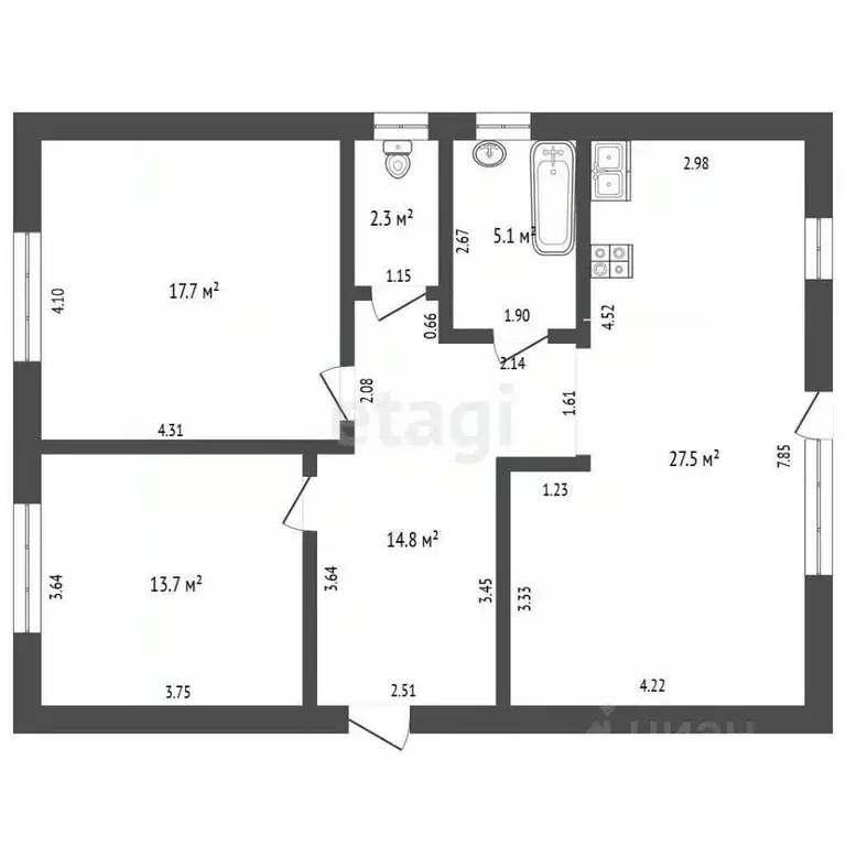 Дом в Ростовская область, Неклиновский район, Новобессергеневское ... - Фото 2