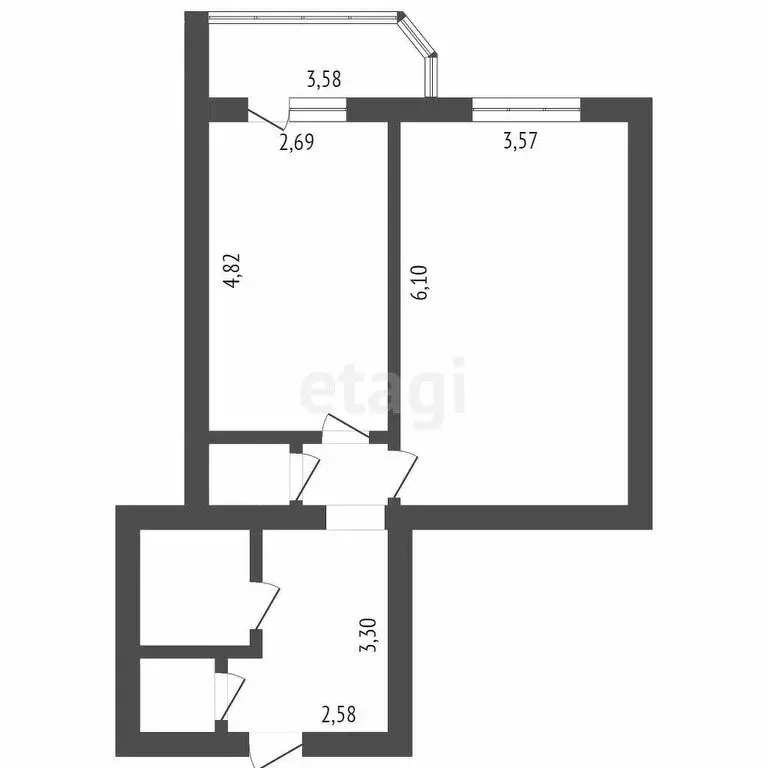 1-комнатная квартира: Ульяновск, улица Луначарского, 23Вк1 (50.2 м) - Фото 0