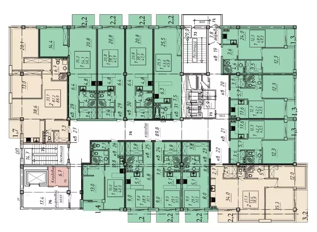 1-к кв. Ставропольский край, Ессентуки Озеро жилой комплекс (41.9 м) - Фото 1