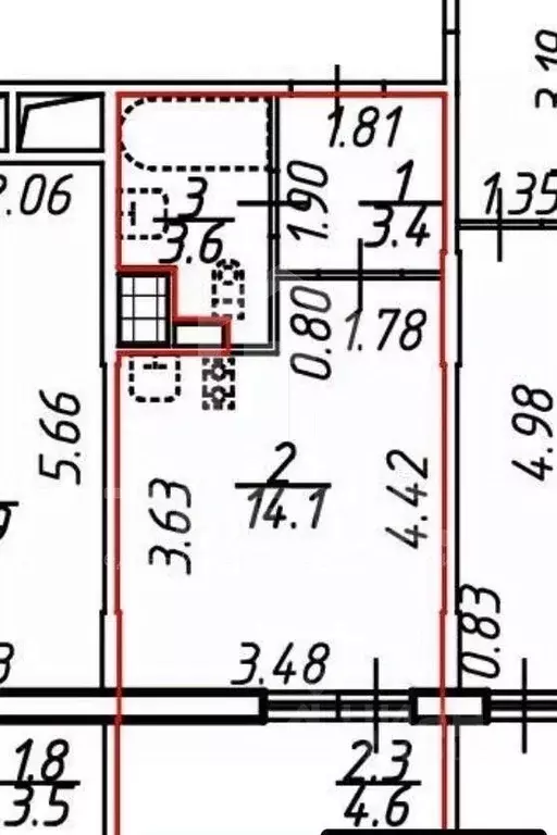 Студия Санкт-Петербург бул. Головнина, 10 (21.1 м) - Фото 2