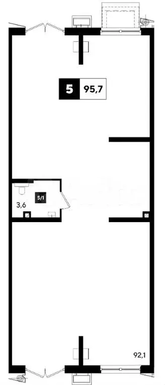 Продам офисное помещение, 95.7 м - Фото 0
