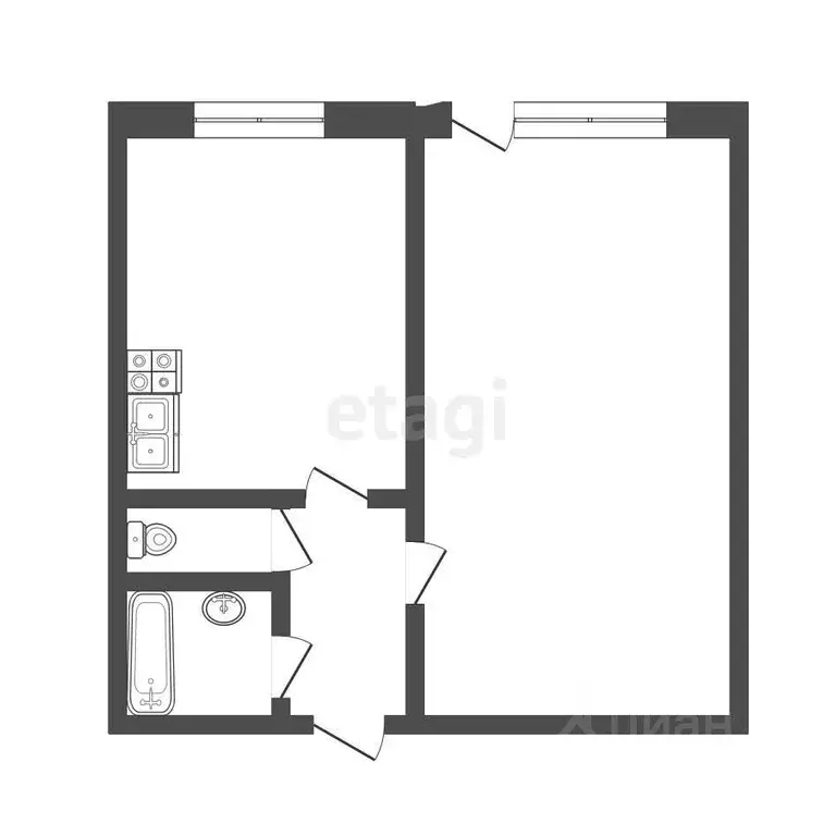 1-к кв. Московская область, Жуковский ул. Луч, 5 (34.5 м) - Фото 1