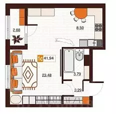 1-к кв. Оренбургская область, Оренбург Северный жилрайон, Фамильные ... - Фото 1