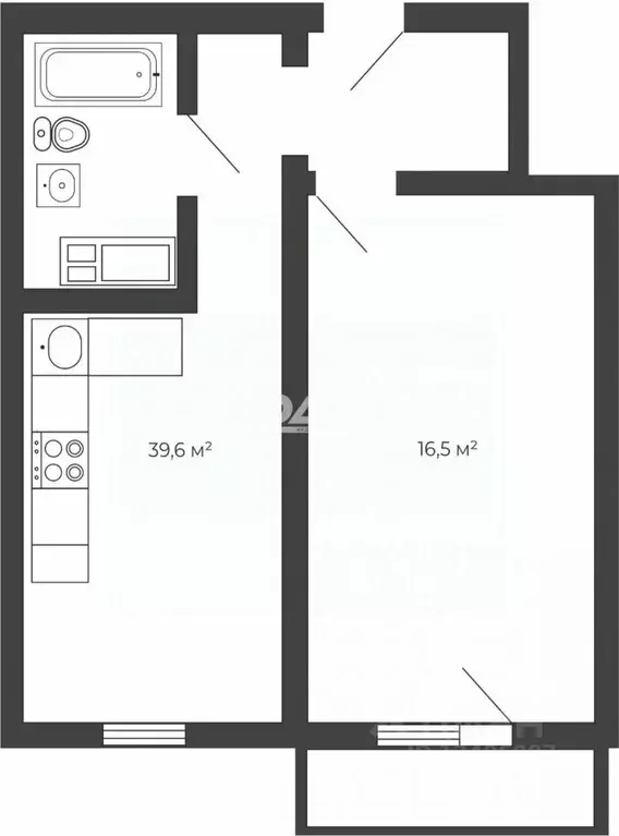 1-к кв. Челябинская область, Челябинск Университетская Набережная ул., ... - Фото 2