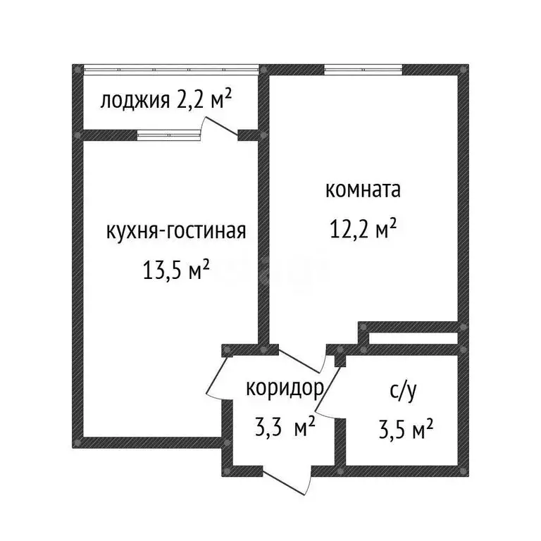 1-комнатная квартира: Краснодар, улица Евгении Жигуленко, 13 (32.5 м) - Фото 1