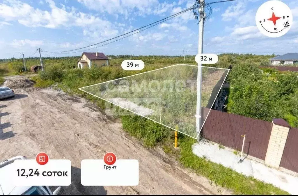 Участок в Тюменская область, Тюмень Березняковский мкр,  (12.24 сот.) - Фото 1